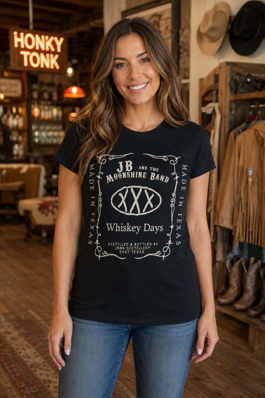 JB & the Moonshine Band “Whiskey Days” tee, M